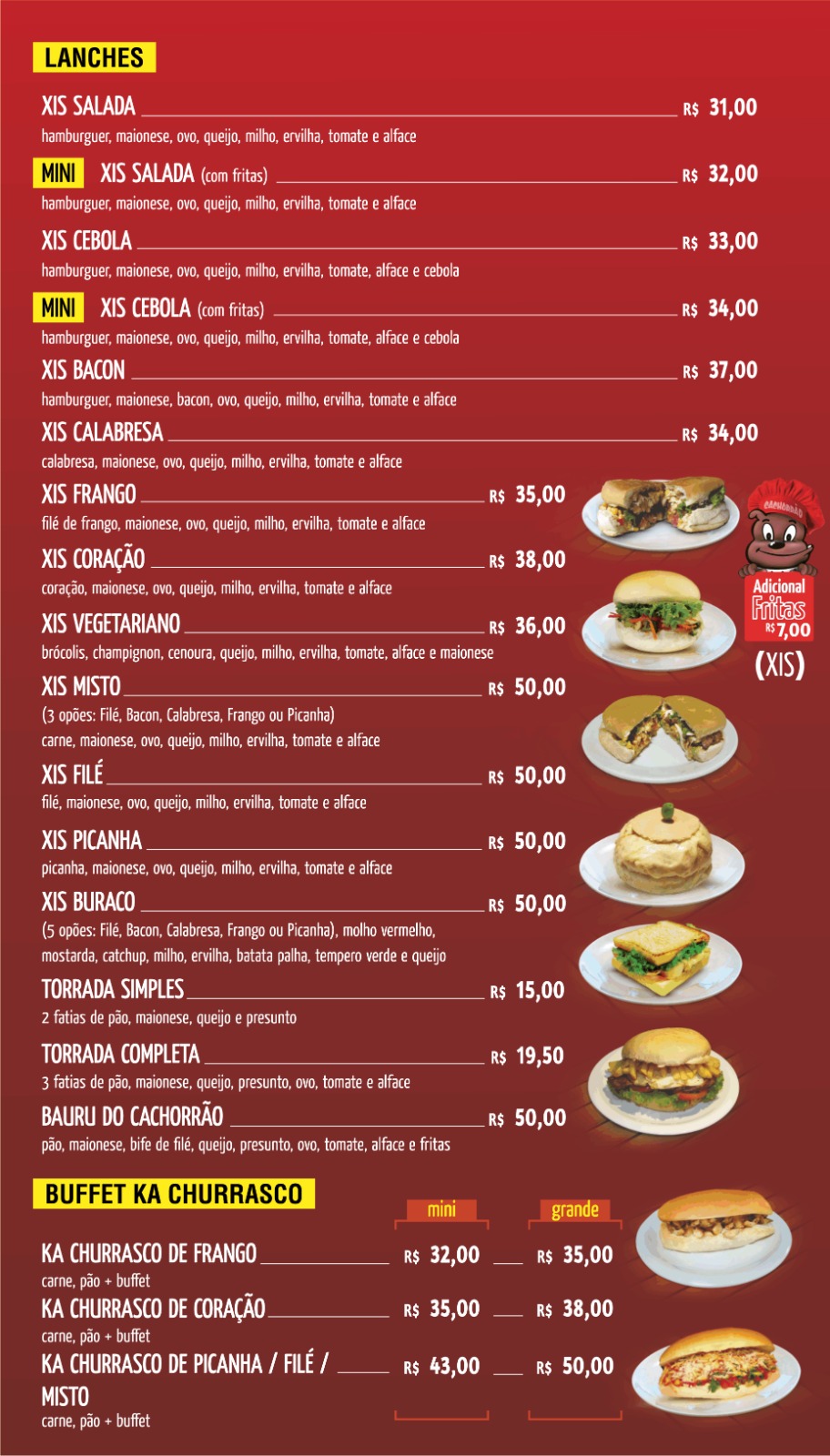 Cardápio