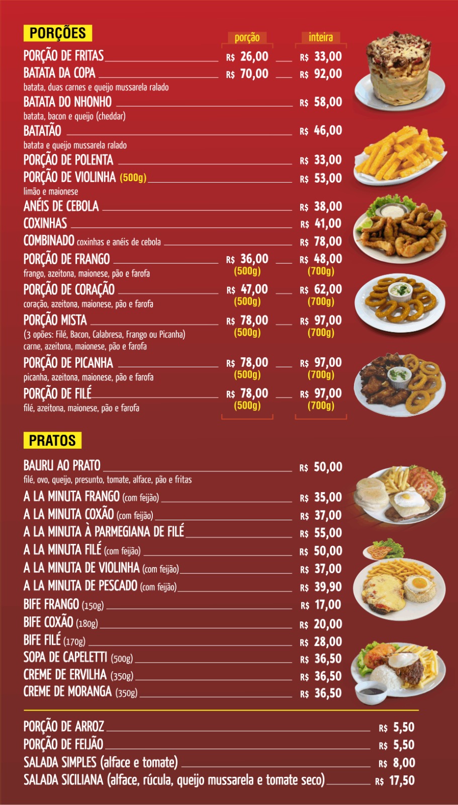 Cardápio